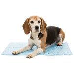 Trixie tapis rafraîchissant pour chiens l 65x50 cm bleu clair