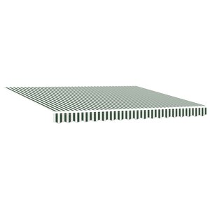 Store rétractable manuel vidaXL vert et blanc 400x300 cm