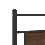 vidaXL Cadre de lit sans matelas chêne marron 200x200 cm
