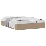vidaXL Cadre de lit ottoman sans matelas cappuccino 140x200 cm