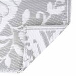vidaXL Tapis d'extérieur ARAKIL Gris clair 160x230 cm PP