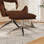 vidaXL Repose-pied Marron 45x29 5x35 cm Similicuir brillant