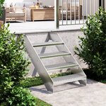 vidaXL Escalier en caillebotis 60x24x7 cm acier galvanisé