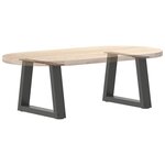 vidaXL Pieds de table basse en forme de V  2 pièces  anthracite  30 x (30-31 3) cm  acier