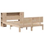 vidaXL Lit bibliothèque sans matelas 150x200 cm bois massif de pin