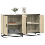 vidaXL Buffet chêne sonoma 134x35x76 cm bois d'ingénierie