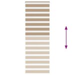 vidaXL Store zèbre marron sable largeur du tissu 80 9 cm polyester