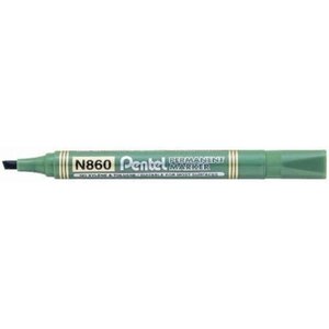 Marqueur permanent pentel permanent marker pointe biseautée  vert pentel