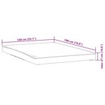 vidaXL Protège-matelas blanc 140x190 cm imperméable