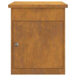 vidaXL Boîte de dépôt de colis Rouillé 44 x 35 x 59 cm