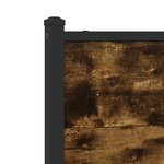 vidaXL Cadre de lit en métal sans matelas chêne fumé 75x190 cm