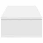 vidaXL Étagère murale avec tiroirs blanc 80x31x17 cm bois d'ingénierie