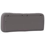 vidaXL Coussin de tête de lit Hvar gris 140 cm similicuir