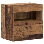 vidaXL Meuble TV Montage mural 7 Pièces Bois Ancien Bois d'ingénierie