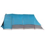 vidaXL Tente familiale tunnel 8 personnes bleu imperméable