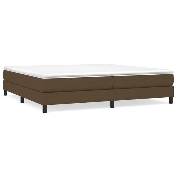 vidaXL Sommier à lattes de lit avec matelas Marron foncé 200x200 cm