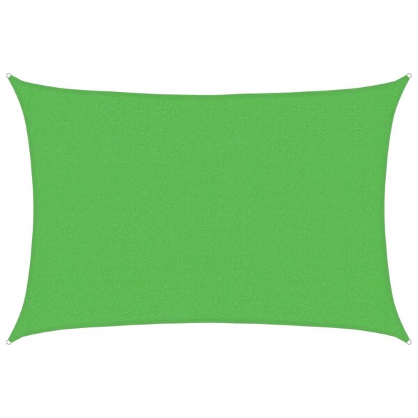 vidaXL Voile d'ombrage 160 g/m² Vert clair 2 5x3 5 m PEHD