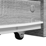 vidaXL Armoire de salle de bain étroite avec roulettes sonoma gris