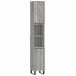 vidaXL Ensemble de meubles de salle de bain 3 Pièces Sonoma gris