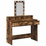vidaXL Table de Toilette Marron 100 x 41 x 140 cm Bois d'ingénierie