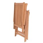 vidaXL Chaises inclinables de jardin lot de 6 Bois de teck solide