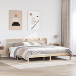 vidaXL Cadre de lit sans matelas 180x200 cm bois massif de pin