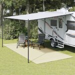vidaXL Tapis de sol de camping crème 6x2 5 m