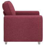 vidaXL Canapé Bordeaux 100 x 80 x 82 cm tissu
