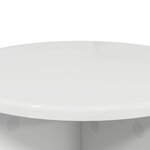 vidaXL Support de Plante 2 pièces Blanc brillant 40 x 40 x 40 cm