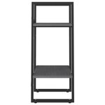 vidaXL Bibliothèque à 2 niveaux Gris 40x30x70 cm Bois de pin massif