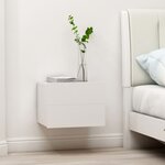 vidaXL Tables de chevet 2 Pièces Blanc 40x30x30 cm Bois d'ingénierie
