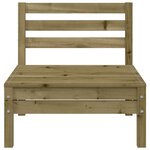 vidaXL Canapés de jardin sans accoudoirs 2 Pièces bois pin imprégné