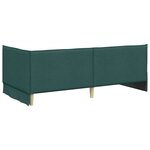 vidaXL Cadre de lit d'angle Vert foncé 80 x 200 cm Velours