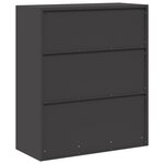vidaXL Armoire de rangement Noir 90 x 40 x 105 cm Acier