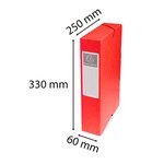 Boite De Classement Exabox Dos 60mm Carte Lustrée - A4 - Rouge - X 8 - Exacompta