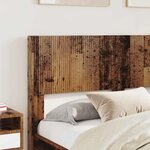 vidaXL Cadre de lit avec rangement et tête de lit Bois ancien
