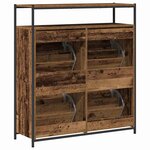 vidaXL Cabinet à chaussures avec étagère Bois ancien 100 x 34 x 112 cm