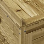 vidaXL Table de rempotage avec étagères bois de pin imprégné