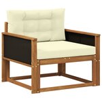 vidaXL Sofa de milieu extérieur Naturel