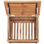vidaXL Boîte de rangement de jardin 60x50x58 cm Bois de teck solide