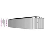 vidaXL Abri de jardin Anthracite 257x990x181 cm Acier galvanisé