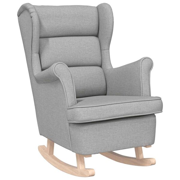 vidaXL Chaise à bascule gris nuage 74x90x102 cm tissu