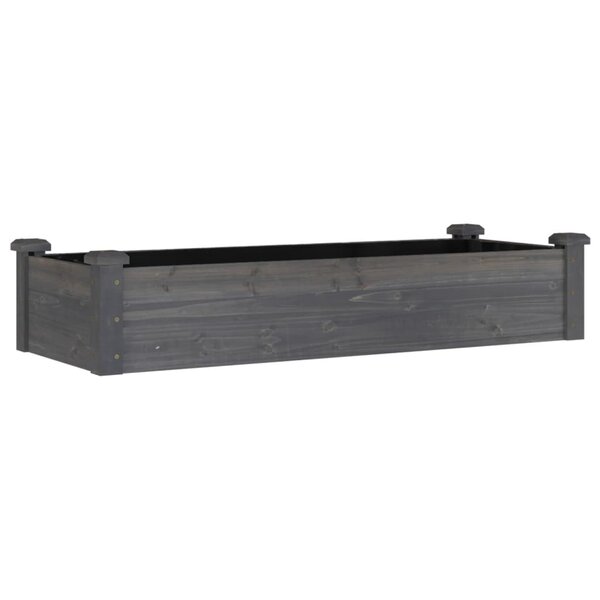 vidaXL Lit surélevé de jardin doublure 120x45x25 cm bois massif sapin