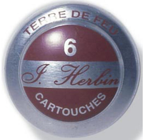 Boîte de 6 cartouches d'encre standard Terre de feu HERBIN