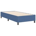 vidaXL Lit à ressorts Bleu 80 x 200 cm Tissu en velours côtelé