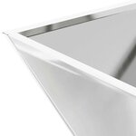 vidaXL Cache-pot de jardin Argent 35 x 35 x 15 cm Acier galvanisé