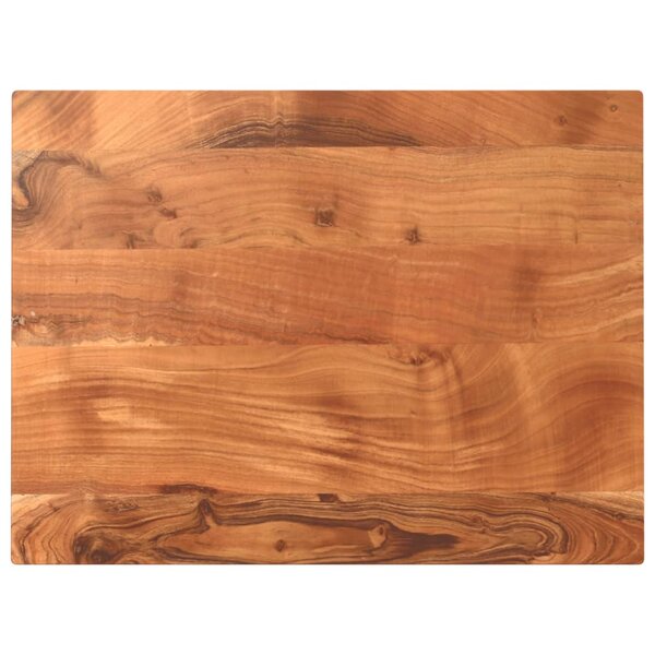 vidaXL Dessus de table 80x60x2 5 cm rectangulaire bois massif d'acacia