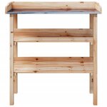 vidaXL Table à plantes avec étagères 78x38x82 5cm bois de sapin solide
