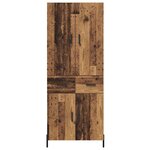 vidaXL Haut Armoire Bois Ancien 69 5 x 34 x 180 cm Bois d'ingénierie