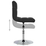 vidaXL Chaises à manger lot de 4 noir similicuir